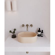 EQ 400mm Oval Concrete Above Counter Basin